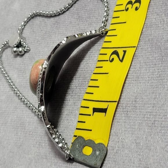 Unakite and Green Austrian Crystal Bracelet - Picture 15 of 16